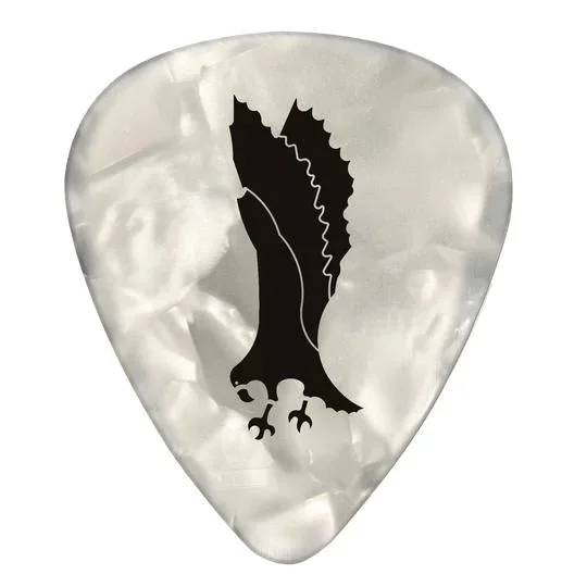 PRS White Celluloid Pearloid Picks 12-Pack – Heavy