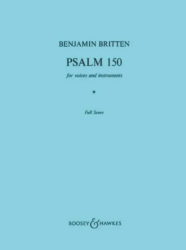 Psalm 150 Op 67 Full Score