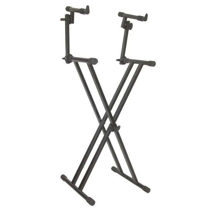 Quik Lok SP282BK Tripod Black Speaker Stands (Pair) w/”Easy Lift”