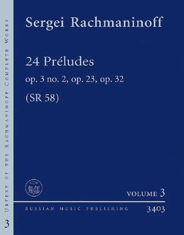 Rachmaninoff – 24 Preludes Op 3 No 2 Op 23 Op 32 Piano (Softcover Book)