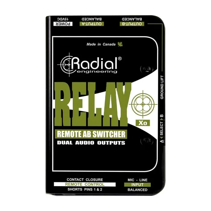 Radial RELAY XO – Balanced AB wireless signal router may be remotely controlled