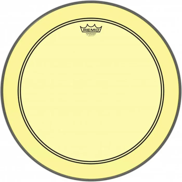 Remo 22″ Powerstroke 3 Colortone Yellow Bass Drum Head