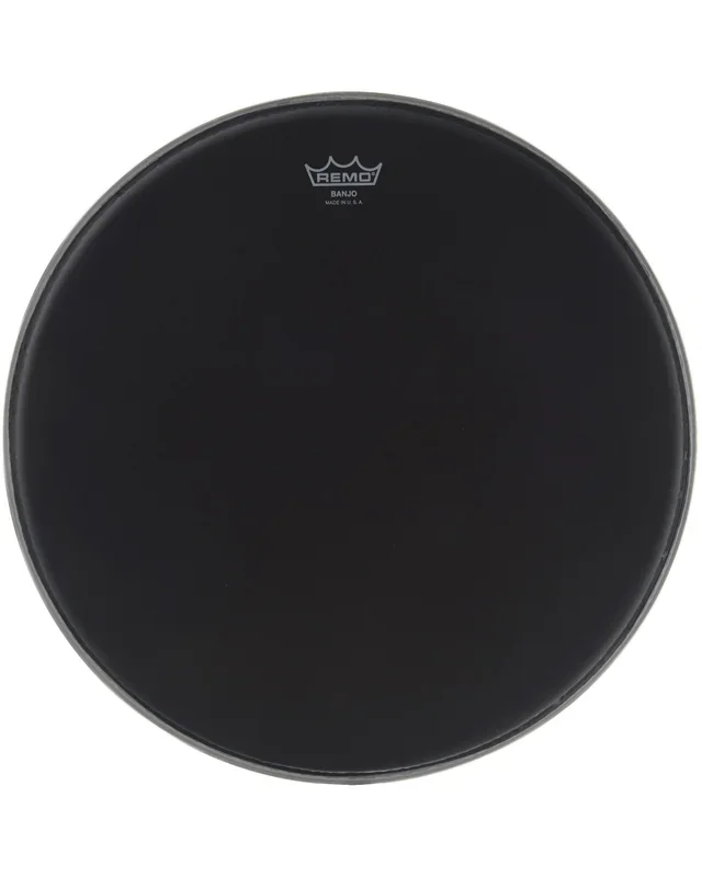 Remo Black Suede Banjo Head, 11 Inch Diameter, Medium Crown (7/16 Inch)