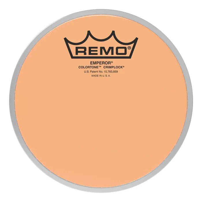 Remo Emperor Colortone Crimplock Orange Tenor Drumhead 6″