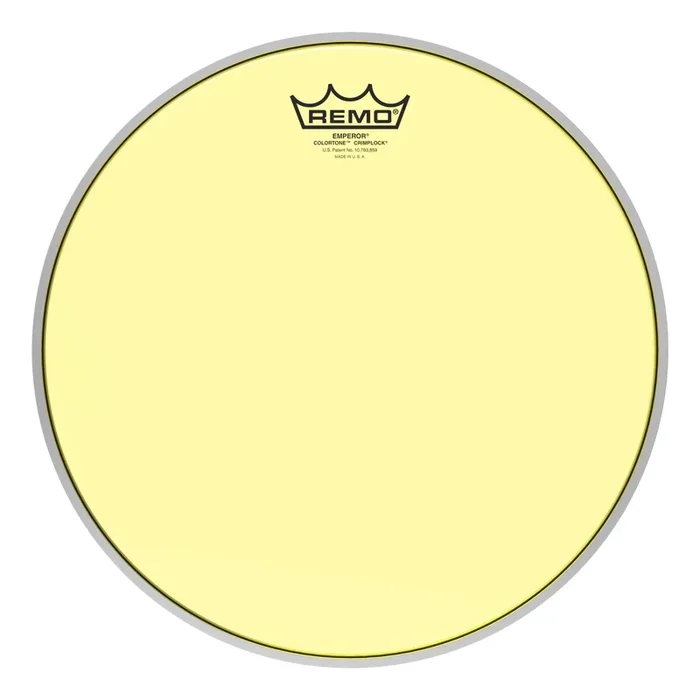 Remo Emperor Colortone Crimplock Yellow Tenor Drumhead 13″