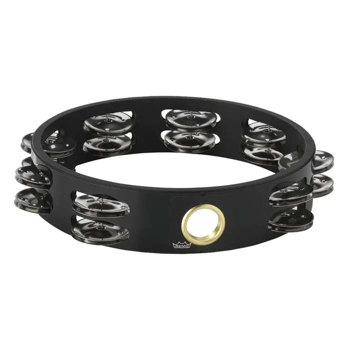 Remo Headless Tambourine, Quadura Black
