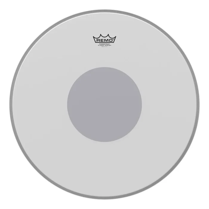 Remo Powerstroke P3 Coated Black Dot Bass Drumhead – Bottom Black Dot 22″