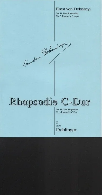 Rhapsody Op 11 No 3 C (Softcover Book)