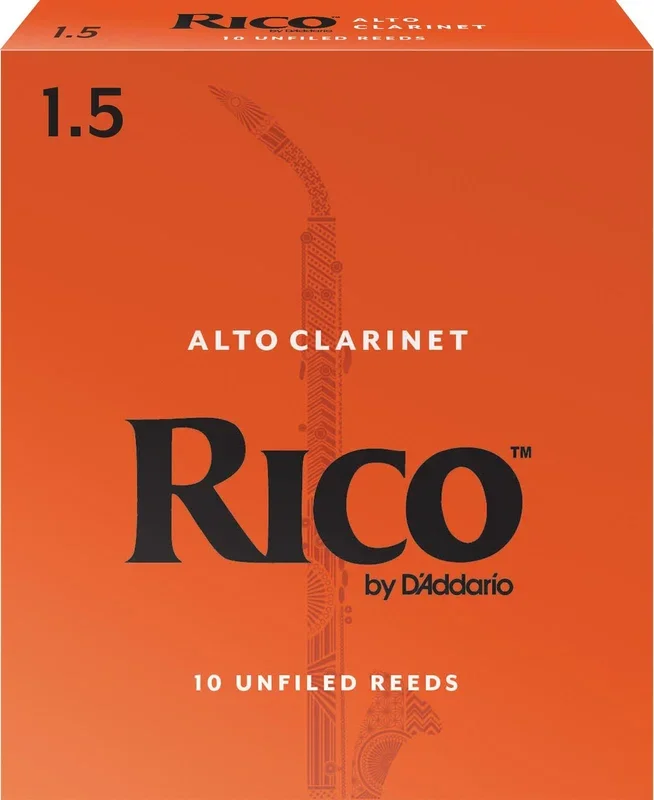 Rico by D’Addario Alto Clarinet Reeds, Strength 1.5, 10-pack