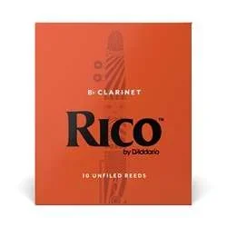 Rico by D’Addario Bb Clarinet Reeds – Strength 2.5, 10-pack