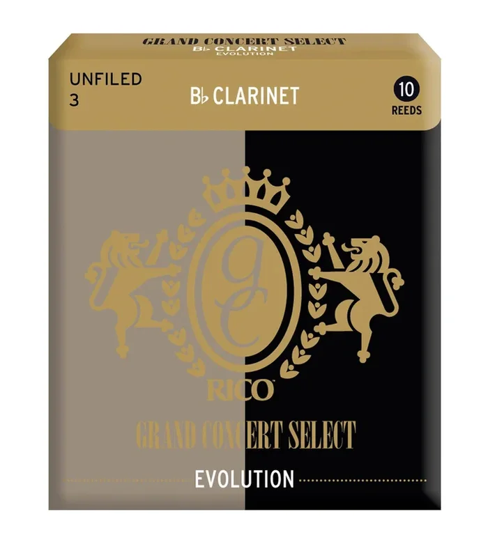Rico Grand Concert Select Evolution Bb Clarinet Reeds, Strength 3.0, 10-pack
