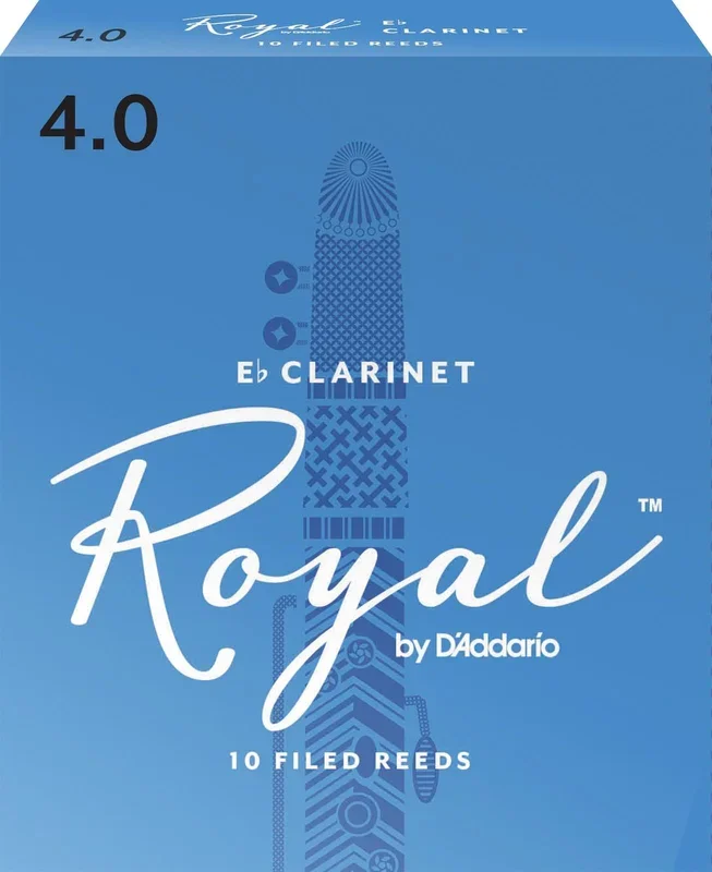 Rico Royal Eb Clarinet Reeds, Strength 4.0, 10-pack
