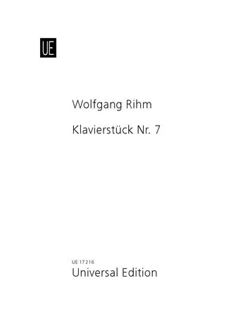Rihm: Piano Piece No. 7
