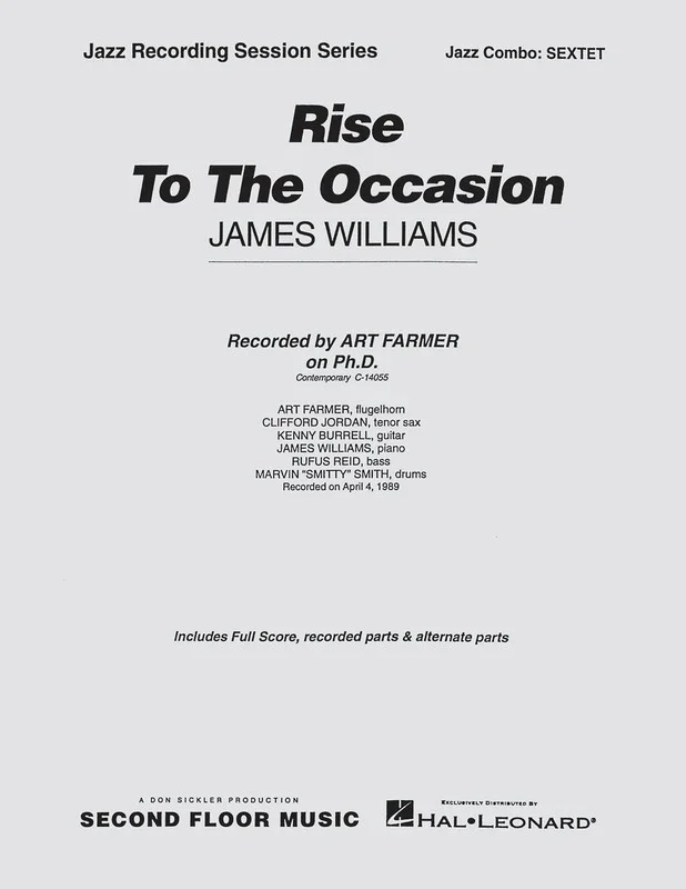 Rise To The Occasion Jazz Combo Score/Parts