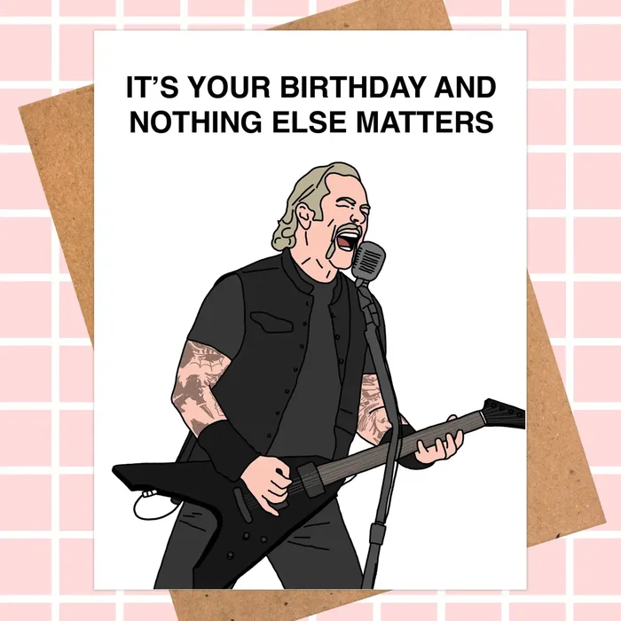 Rock Metal Music Birthday Card