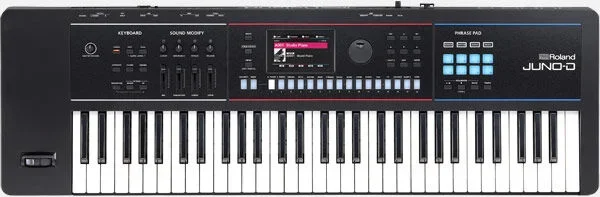 ROLAND JUNO-D 61-Key Synthesizer – Portable Pro Sound Engine with 8-Track Sequencer & Extensive Sound Library
