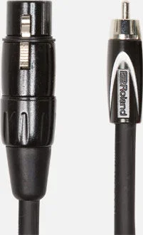 ROLAND RCC-10-RCXF – 10ft XLR Female to RCA Interconnect Cable, Black Series, Oxygen-Free Copper, Professional Quality