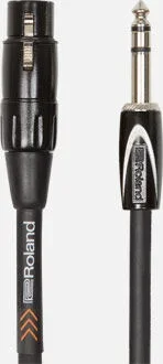 ROLAND RCC-3-TRXF Balanced Interconnect Cable – 3ft TRS to XLR Female – Professional Black Series