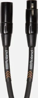 ROLAND RMC-B3 Microphone Cable 3ft – Heavy-Duty XLR, Balanced Connection, Black Series
