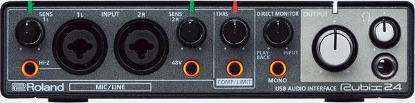 ROLAND Rubix24 USB Audio Interface – 2×4 Channels, MIDI, 24-bit/192kHz High-Resolution Sound, Compact & Affordable