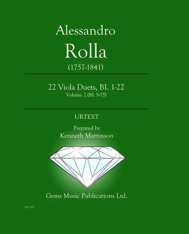 Rolla: 22 Viola Duets – Volume 2 (BI. 9-15)