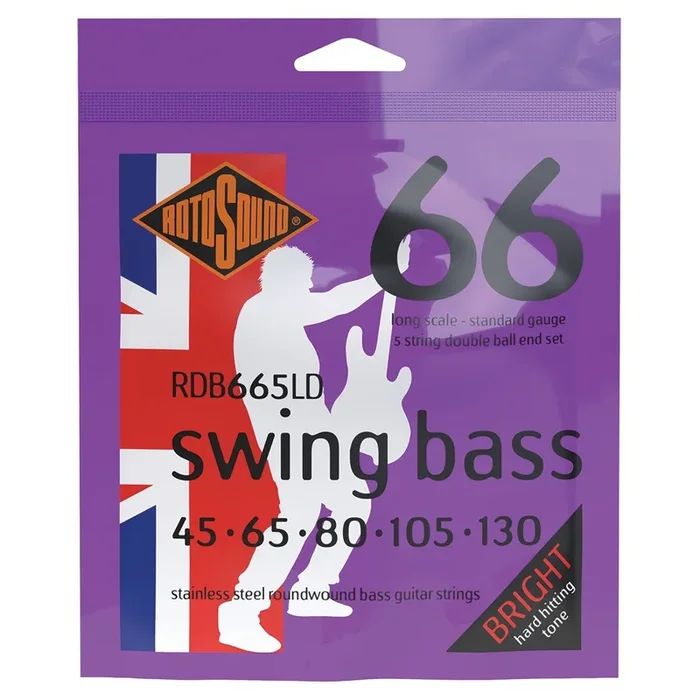 Rotosound RDB665LD Swing Bass 66 Double Ball End Strings 45-130 Gauge Set