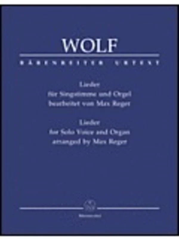 Sacred Songs Arr Reger Voc/Org