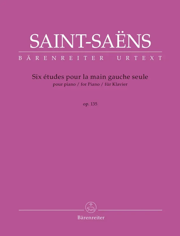 Saint-Saëns: 6 Études for the Left Hand, Op. 135