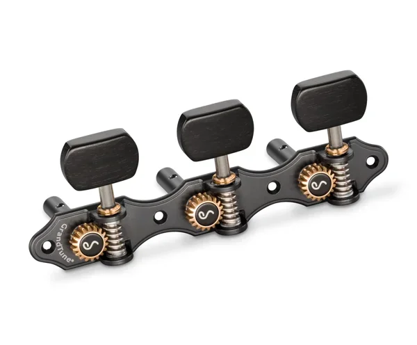 Schaller GrandTune Hauser 3/3 Slotted SatinBlack/Ebony Blk