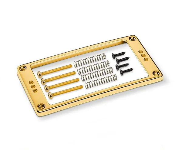 Schaller Guitar Pickup Frame-CurvedLow Gold 3H-17020512