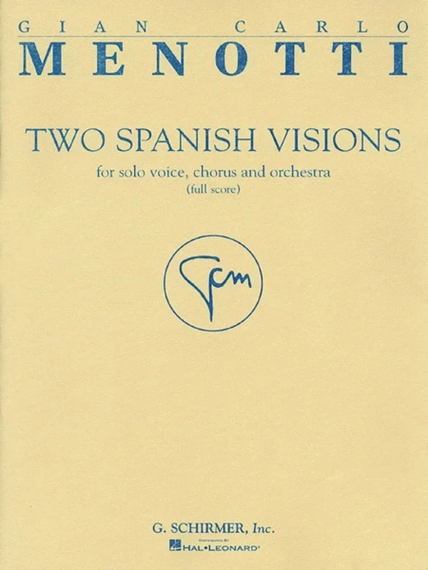 Schirmer – Menotti – 2 Spanish Visions Full Score