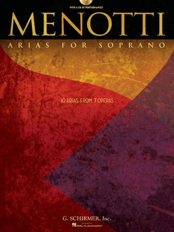 Schirmer – Menotti – Arias For Soprano Book/CD