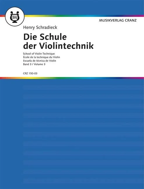 Schradieck: School of Violin Technique – Volume 3