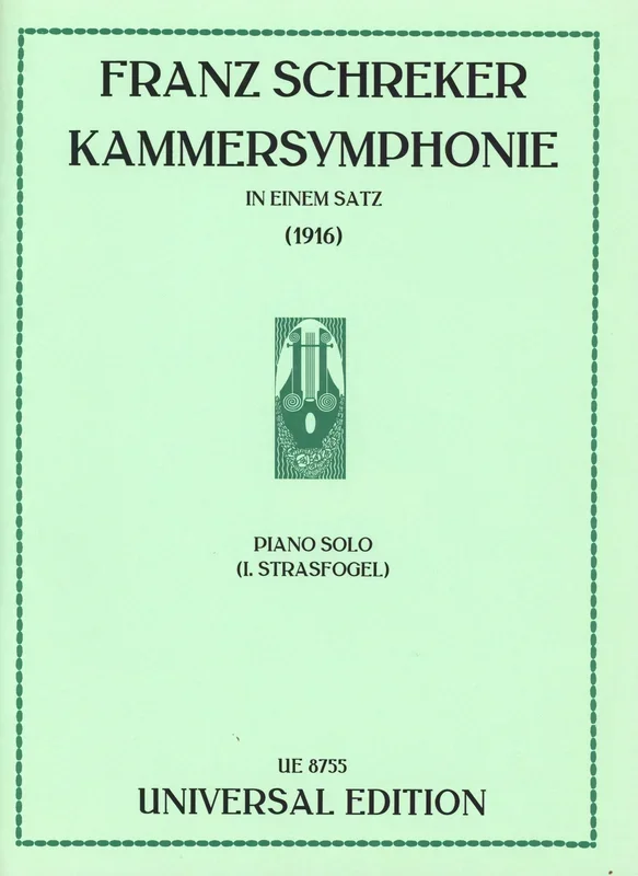 Schreker: Chamber Symphony (arr. for piano)