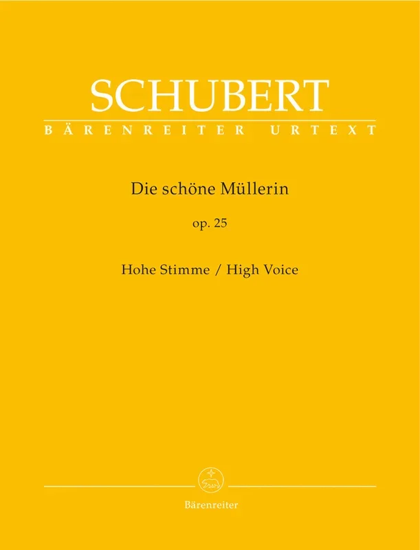Schubert: Die Scorehone Mullerin Op 25 D 795 for High Voice