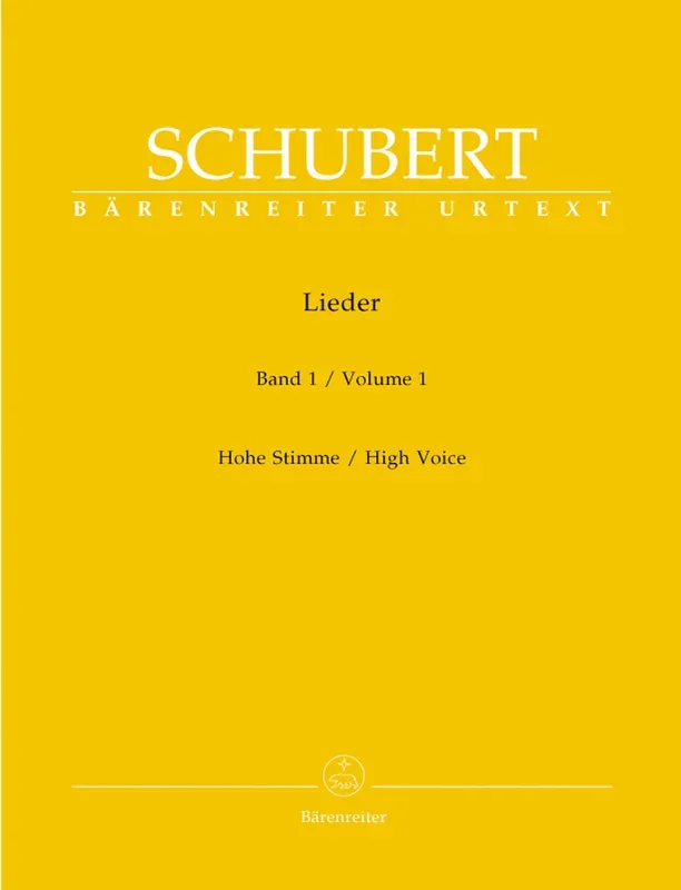 Schubert: Lieder Volume 1 High Voice