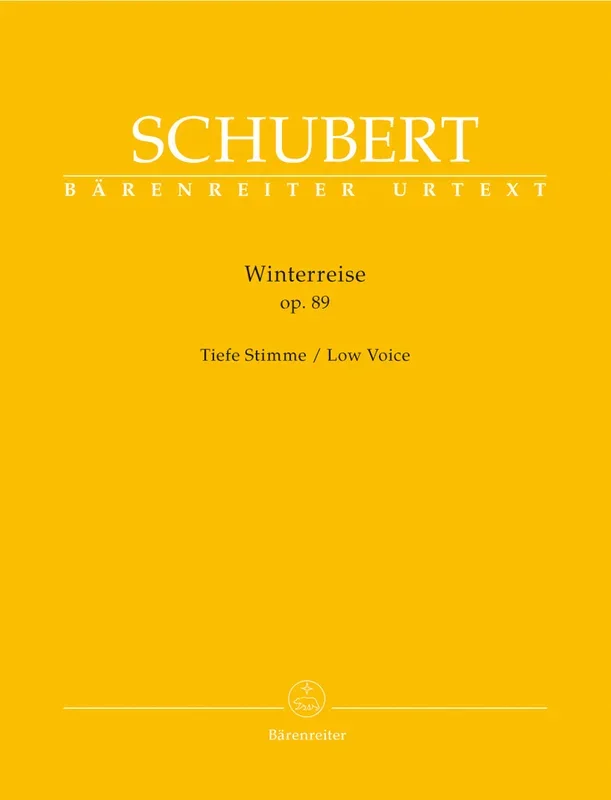 Schubert: Winterreise Op 89 D 911 for Low Voice