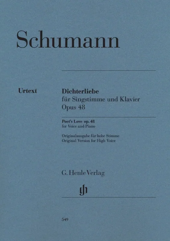Schumann: Dichterliebe Op 48 for High Voice & Piano