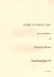 Scriu Numele Tau – Soprano Sax Unaccompanied