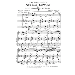 Second Sonata – Alto Sax and Piano