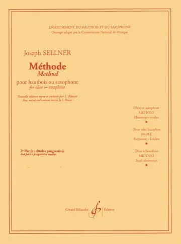 Sellner: Method for Oboe or Saxophone – Volume 2