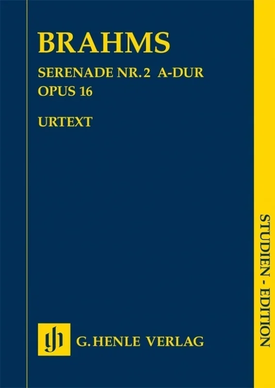 Serenade No 2 A Major Op 16 Study Score Book