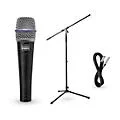 Shure BETA 57A Dynamic Mic With Cable and Stand Standard