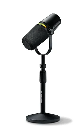 Shure MV7+ Podcast Dynamic Microphone with Stand
