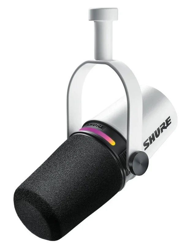 Shure MV7+ Podcast XLR/USB Microphone (White)