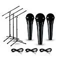 Shure PGA58 3-Pack Mic and Stand Kit Standard