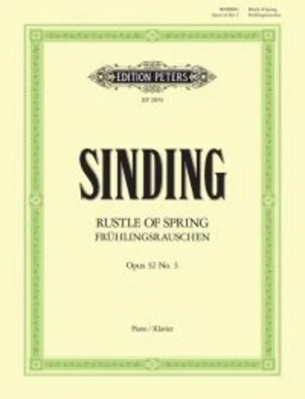 Sinding – Rustle Of Spring Op 32 No 3 (D Flat) (Softcover Book)