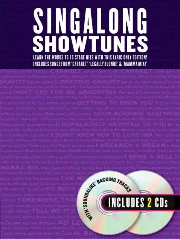 Singalong Showtunes Book 2Cds
