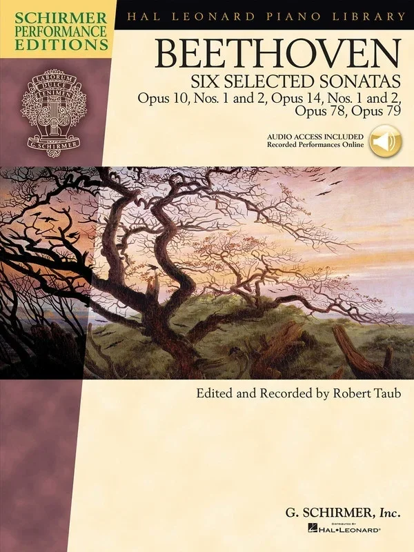 Six Selected Sonatas Beethoven Spe Book 2CDs (Softcover Book/CD)