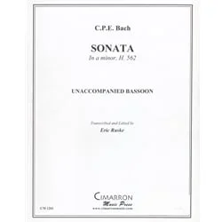 Sonata in a minor, H.562 – Unaccompanied Bassoon